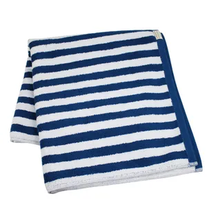 Custom OEKO TEX High Quality Beach 100% Organic Cotton Sale Outdoor Beach Bathroom Woven Towel