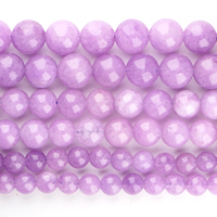 Perles rondes en améthyste lavande naturelle Xulin 6mm 8mm 10mm, lisses et polies, pour la fabrication de bijoux