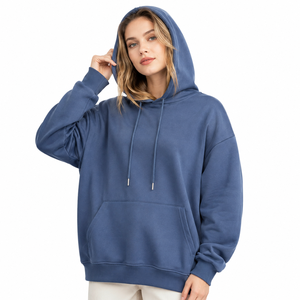 Sudadera con Capucha Extra Grande de Algodón Premium con Logotipo OEM Personalizado al por Mayor, Sudadera Unisex Holgada y Sostenible con Hombros Caídos, Sudadera Informal - Product Image 2