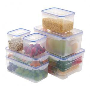 Plastic Airtight Food Storage <b>Box</b> with Lids, Pantry Kitchen Fridge Storage Containers for <b>Lunch</b>, Food Storage, Meal Prep - Product Image 2
