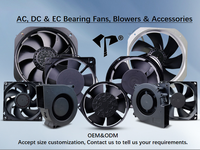 Ventilateur axial sans balais DC 25489, 254*254*89mm, 24V 48V, grand ventilateur de refroidissement industriel pour équipement de cabinet