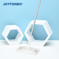 Serpillère anti-statique à clip pour balai, base carrée souple, rotation à 360°, manche extensible manuel, pour nettoyage des sols domestiques