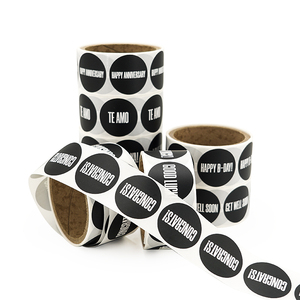 Custom Round Adhesive Waterproof Synthetic Paper Bottle <b>Label</b>, Roll logo <b>Label</b> Sticker Printing - Product Image 6