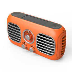Radio Solar Retro Recargable OEM de Fábrica, Radio AM FM Portátil con Manivela, Linterna LED, Radio Meteorológica para Acampar al Aire Libre, Estilo Vintage - Product Image 2