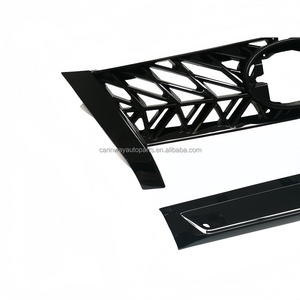 Calandre modifiée calandre noire de Lexus 570 Design noir pièces de rechange automobiles pour <span class=keywords><strong>Toyota</strong></span> <span class=keywords><strong>Fortuner</strong></span> 2016 <span class=keywords><strong>2017</strong></span> 2018 2019 - Product Image 4