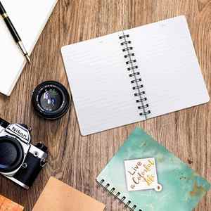 A5 Leather Spiral Notebooks Printing LOGO <b>Marble</b> Design Lined Journals Custom Notebook Set Cover - Product Image 2