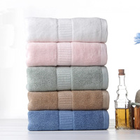 Serviette de bain en coton de bambou jacquard de luxe, extra large, antibactérienne, séchage rapide, absorbante, pour hôtel, spa, salon, maison