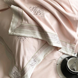 Juego de Cama de Cuatro Piezas <span class=keywords><strong>FILON</strong></span> VIRO, Estilo Lujoso Ligero, 100S, Color Sólido Personalizable, con Funda de Edredón Bordada Simple, para Otoño - Product Image 4