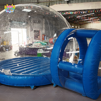 Maison d'amusement clair dôme gonflable en cristal igloo tente à bulles fête d'enfants boule à neige gonflable transparente ballons à bulles maison