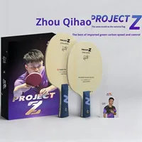 Raquette de tennis de table Double Fish Zhou Qihao, modèle de l'équipe nationale Projectz, vert, fibre de carbone aromatique, base en 7 plis