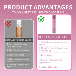 Espuma Autobronceadora Nutritiva e Hidratante de Color Oscuro para un Bronceado Natural e Hidratado, Aplicación <span class=keywords><strong>sin</strong></span> Rayas - Product Image 5