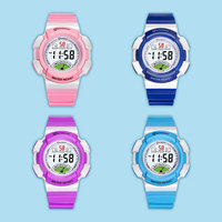 Montre numérique multifonction pour enfants Mingrui, en plastique rose, mignonne, vente en gros