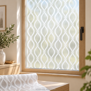 Película Decorativa Blanca con Nudos para Ventanas, para Paneles de Vidrio de Entrada, Decoración de Interiores - Product Image 1