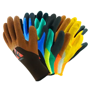 قفازات سلامة اليد المطلية باللاتكس بطبقة من رغوة اللاتكس، قفازات عمل للأغراض العامة والسلامة - Product Image 1