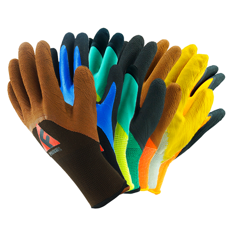 Hand Safety Latex Coated Gloves Foam