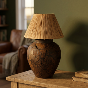 Lampe sur pied Home Basket Nadeem Clay - Product Image 3