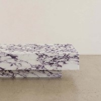 Table basse carrée en marbre naturel Calacatta Viola ; Disponible pour l'exportation/le commerce international et la personnalisation.