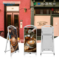 Affichage publicitaire LED sur pied P2.5, lisible en plein soleil, 4000 CD, pour bar, entrée extérieure, certifié CE RoHS
