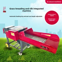 Coupe-herbe automatique 4-7,5 KW, hacheuse de fourrage électrique, broyeur d'herbe, machine à broyer les aliments pour le bétail et la volaille