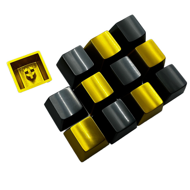 OEM CNC Turned Stainless Steel Keycaps and Switch Buttons Metal Key Covers for Controllers Drilling & Broaching Type