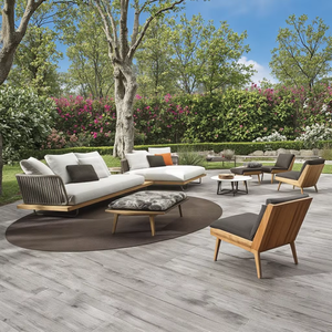 Mobilier d'extérieur sectionnel moderne pour patio Mobilier Bali sectionnel Produits de vente à chaud <span class=keywords><strong>Coussin</strong></span> de canapé d'extérieur en bois Boutique en ligne - Product Image 3