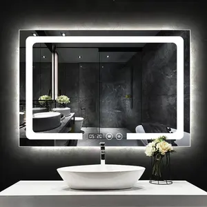 Aokeliya Preis Smart Badezimmer große Badewanne LED-Spiegel mit Touch-Sensor-Schalter Bildschirm