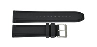 JD143 Bracelet en silicone noir unisexe 20 mm pour montre connectée, sport, élastique, souple, durable, léger, résistant à l'eau, respirant, réglable