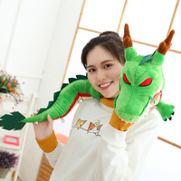 HY 80cm Super Gros Dragon en Peluche Anime Jouet Animal Dragon Terrestre Poupée en Peluche Cadeau de Noël pour Garçon Enfants Collection Souvenir