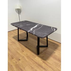 Table rectangulaire moderne de haute qualité avec cadre en acier thermolaqué, plateau en MDF et pieds en U, ROEM/ODM - Product Image 4