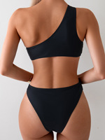 Baju Renang Retro Satu Potong Cepat Kering Fitur Vintage Bikini Ukuran Besar Terbuka Seksi Wanita Remaja Putri Foto Baju Renang