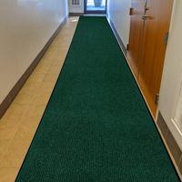 Tapis de protection anti-boue en TPE à double rayures bouclées, facile à nettoyer, sur mesure, pour porche bas, vente en gros