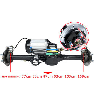 Três roda a carga alta 1000kg do motor 3000w 60v 72v do eixo de movimentação de disco do veículo bonde - Product Image 6