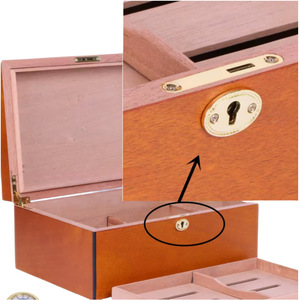 Ensemble de serrures cinq-en-un Guan Yan Wujin en alliage de zinc, type A, pour boîte à cosmétiques, bijoux, montres, boîte à vin, serrure dissimulée - Product Image 1