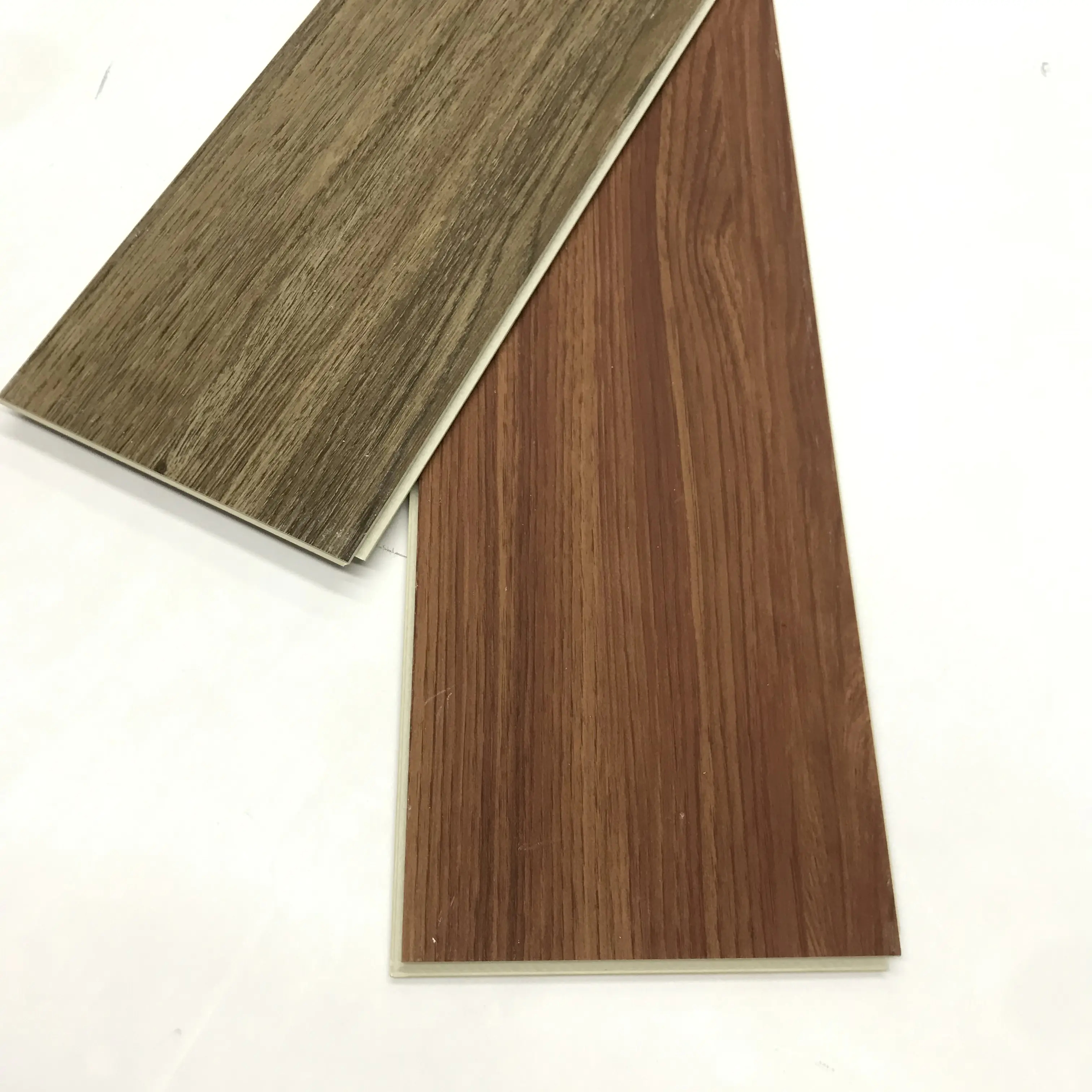 Piso laminado composto spc de plástico à prova d'água, 4.0mm, pedra interna, piso