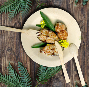 Bộ dao kéo bằng gỗ 6inch 160mm muỗng/nĩa/Dao - Product Image 3