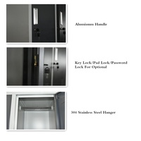 Armoire de rangement à double porte pour bureau et maison, casier en métal fer forgé verrouillable pour le personnel