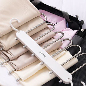 ชั้นแขวนกางเกงทำงานได้อย่างมหัศจรรย์พร้อมชั้นพับเก็บได้สำหรับแขวนกางเกงและเสื้อผ้า - Product Image 3