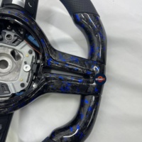 Volant en carbone forgé bleu pour M3 M4 M5 F23 F20 F30 F32 F35 F82 F10 F15 F18 E87 E90 E92