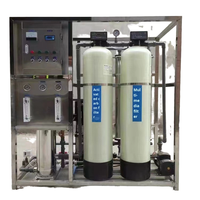 Système de filtration d'eau mobile haute capacité 500L/H avec machine de purification d'eau par osmose inverse, réservoir sous pression, moteur PLC et réservoir en PRV