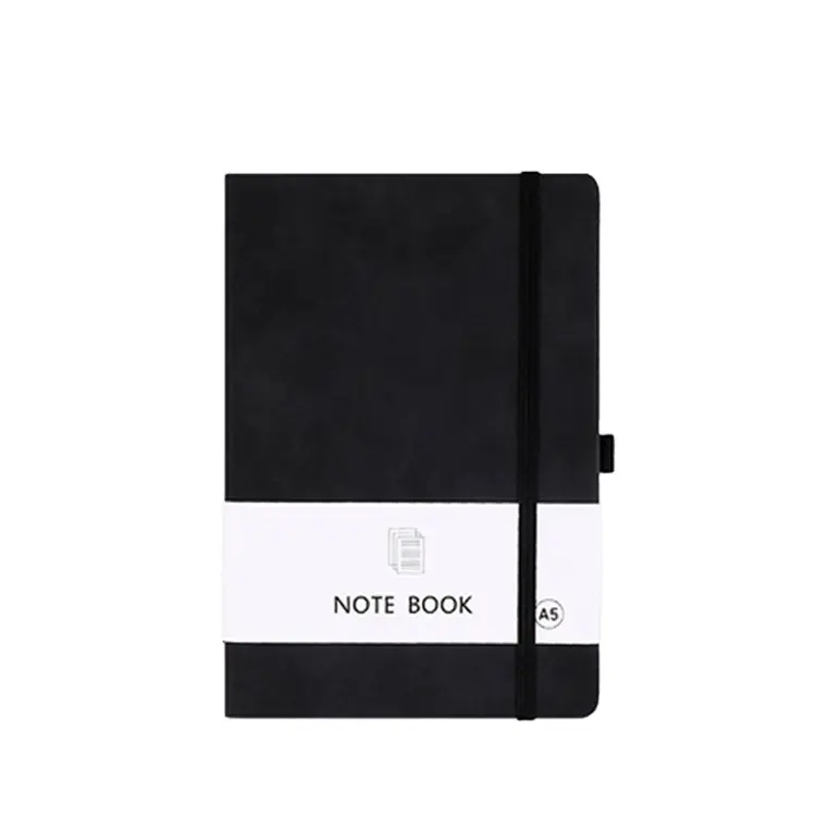 Manufacturer Office Supplier Elastic Bind Belly Bind Journal Leather PU Notebook Stationery