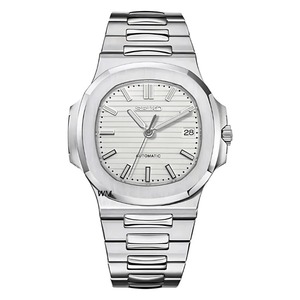 Montre mécanique de luxe neuve 41 mm avec mouvement NH35 assemblé, bracelet en acier inoxydable, affichage du cadran à aiguilles résistant à l'eau - Product Image 1