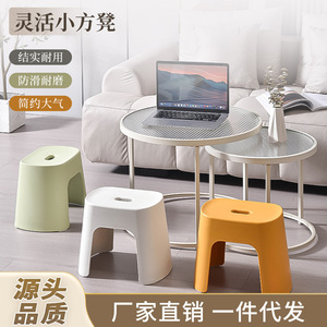Tabouret de salle de bain Fuyue en plastique épaissi, empilable, antidérapant, siège bas pour enfants et adultes, pour la douche ou le changement de chaussures - Product Image 3