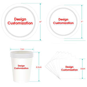 Artículos para Fiesta de Fútbol, Juego de Vajilla, Pancarta, Mantel, Platos de Papel Desechables, Decoraciones para Fiesta de Fútbol con Palomitas de Maíz - Product Image 6