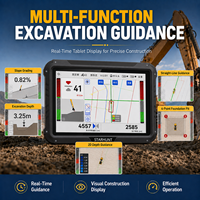 Système de nivellement pour excavatrice amphibie avec affichage LED, GNSS RTK, système de contrôle intelligent 3D, pièces de diagnostic pour engins de construction