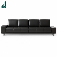 Ensemble de canapés de bureau modulaires en cuir haut de gamme, modernes et luxueux, couleur personnalisable, pour réception, salle de direction, entreprise