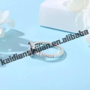 Anillo de plata de ley 925 para mujer, corona original, romántico, chapado en rodio, circonita, joyería de lujo para aniversario y boda - Product Image 2