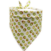 Accessoires de toilettage pour animaux de compagnie : Foulard en polyester à imprimé fruits pour chiens et chats, nœud papillon ajustable, bandana personnalisé