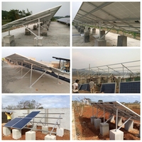 Support de bloc de béton pour modules photovoltaïques de grande puissance, système de montage au sol à grande échelle pour panneaux solaires, système de montage au sol pour ferme solaire