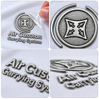 Étiquettes thermocollantes personnalisées en TPU 3D avec logo, badges métalliques en relief, patchs thermocollants pour vêtements, tenues de sport