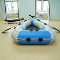 Kayak de pêche, radeau, bateau gonflable modulaire, matériau PVC pliable résistant à l'usure, 2 personnes, coussin d'air, bateau à rames, dérive